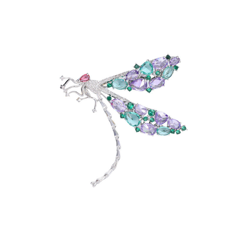 Dragonfly Brooch Luxury Crystal Corsage